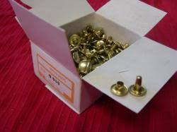 2 piece solid brass rivets